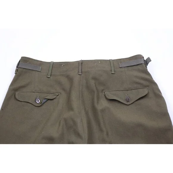 Vtg 50s Korean War Mens Medium Distressed Wool M1951 Field Trousers Pants USA